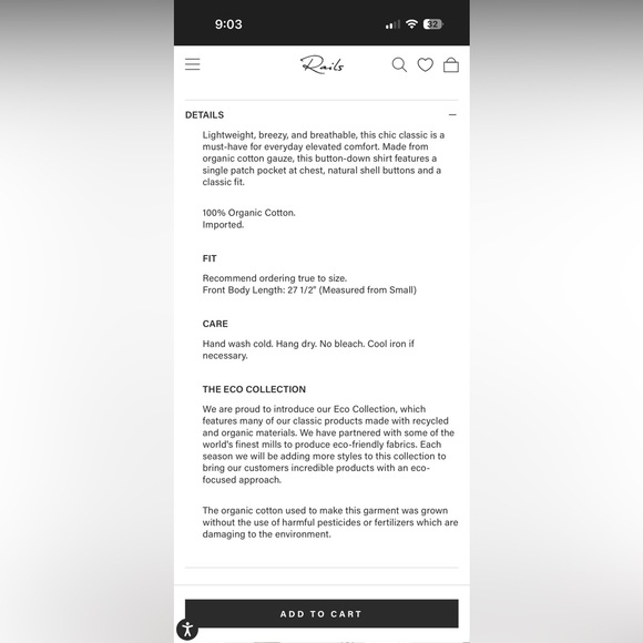 Rails Ellis Shirt Hibiscus XS - Picture 6 of 15